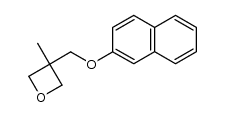 3-methyl-3-naphthalen-2-yloxymethyl-oxetane结构式