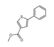 5-phenyl-thiophene-3-carboxylic acid methyl ester Structure