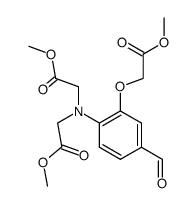 2-formyl-2-methoxycarbonylmethoxy-N,N-bis(methoxycarbonylmethyl)aniline Structure