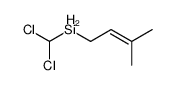 dichloromethyl(3-methylbut-2-enyl)silane结构式