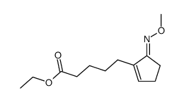 2-(4-Carboxybutyl)-2-cyclopentenon-oxim结构式