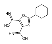 2-cyclohexyl-1,3-oxazole-4,5-dicarboxamide结构式