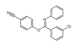 4-cyanophenyl 3-chloro-N-phenylbenzimidate Structure