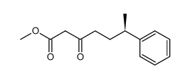 (R)-methyl 3-oxo-6-phenylheptanoate结构式