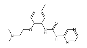 1-[2-(2-dimethylamino-ethoxy)-5-methyl-phenyl]-3-pyrazin-2-yl-urea Structure