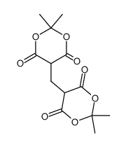 5,5'-Methylen-bis(2,2-dimethyl-1,3-dioxan-4,6-dion)结构式