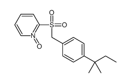 2-[[4-(2-methylbutan-2-yl)phenyl]methylsulfonyl]-1-oxidopyridin-1-ium结构式