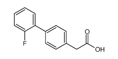 2-[4-(2-fluorophenyl)phenyl]acetic acid结构式