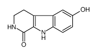 2,3,4,9-tetrahydro-6-hydroxy-1H-pyrido[3,4-b]indol-1-one structure