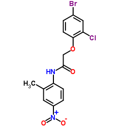 2-(4-Bromo-2-chlorophenoxy)-N-(2-methyl-4-nitrophenyl)acetamide Structure