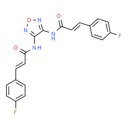 N,N'-1,2,5-oxadiazole-3,4-diylbis[3-(4-fluorophenyl)acrylamide] Structure