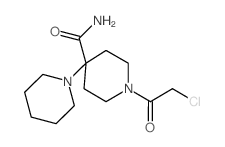 1'-(chloroacetyl)-1,4'-bipiperidine-4'-carboxamide结构式