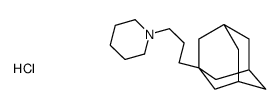 1-[3-(1-adamantyl)propyl]piperidine,hydrochloride Structure