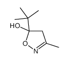 5-tert-butyl-3-methyl-4H-1,2-oxazol-5-ol结构式