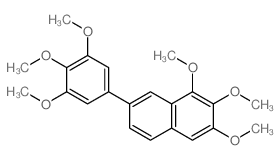 1,2,3-trimethoxy-7-(3,4,5-trimethoxyphenyl)naphthalene结构式