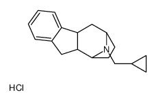 11-(cyclopropylmethyl)-4b,5,6,7,8,9,9a,10-octahydro-6,9-epiminobenzo[a]azulene hydrochloride结构式