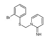 1-[(2-bromophenyl)sulfanylmethyl]pyridin-2-imine结构式