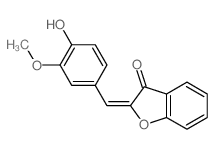 3(2H)-Benzofuranone,2-[(4-hydroxy-3-methoxyphenyl)methylene]-结构式