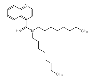 N,N-dioctylquinoline-4-carboximidamide结构式