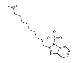 sodium,2-undecylbenzimidazole-1-sulfonate Structure