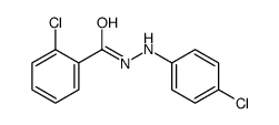 2-chloro-N'-(4-chlorophenyl)benzohydrazide结构式