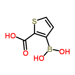 3-(Dihydroxyboryl)-2-thiophenecarboxylic acid Structure