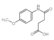 3-[(4-methoxyphenyl)carbamoyl]propanoic acid结构式