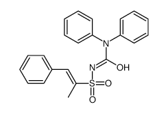1,1-diphenyl-3-(1-phenylprop-1-en-2-ylsulfonyl)urea结构式