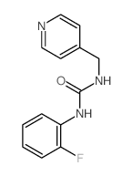 3-(2-fluorophenyl)-1-(pyridin-4-ylmethyl)urea结构式