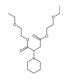 Piperidino-bernsteinsaeure-bis-<2-ethoxy-ethylester> Structure
