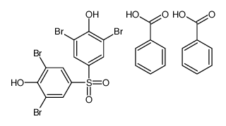 benzoic acid,2,6-dibromo-4-(3,5-dibromo-4-hydroxyphenyl)sulfonylphenol Structure