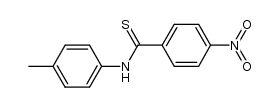 N-(4-methylphenyl)-4-nitrothiobenzamide结构式