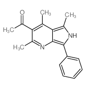 2,4,5-Trimethyl-3-acetyl-7-phenyl-6H-pyrrolo(3,4-b)pyridine Structure