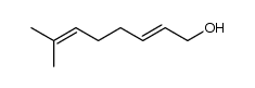 (2E,6E)-7-methyl-2,6-octadien-1-ol结构式