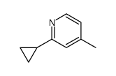 2-cyclopropyl-4-methylpyridine结构式