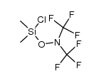 chloro[bis(trifluoromethyl)amino-oxy]dimethylsilane结构式