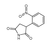 3-(2'-nitrophenyl)pyrrolidine-2,5-dione结构式