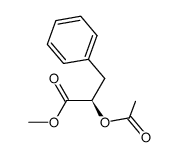 (R)-2-Acetoxy-3-phenylpropionsaeure-methylester结构式