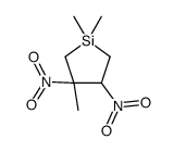 1,1,3-trimethyl-3,4-dinitrosilolane Structure