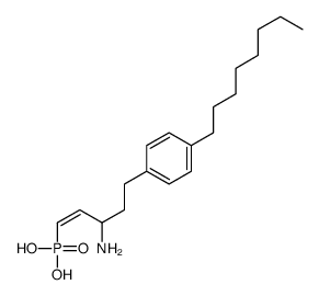 [3-amino-5-(4-octylphenyl)pent-1-enyl]phosphonic acid Structure