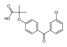 2-[4-(3-Chlorobenzoyl)phenoxy]-2-methylpropanoic acid Structure