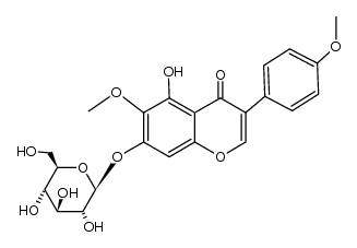 4'-O-methyltectorigenin 7-O-β-D-D-glucopyranoside Structure