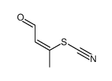 β-Methyl-β-thiocyanato-vinylaldehyd Structure