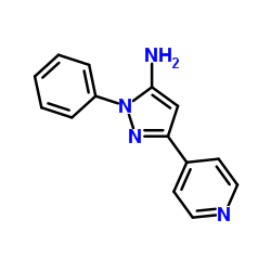 2-Phenyl-3-amino-5-(pyridin-4-yl)pyrazole Structure