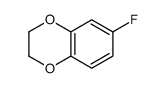 6-fluoro-2,3-dihydro-1,4-benzodioxine结构式