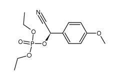 (S)-2-(diethylphosphoryloxy)-2-(4-methoxyphenyl)acetonitrile Structure