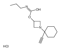 [1-(1-ethynylcyclohexyl)azetidin-1-ium-3-yl] N-propylcarbamate,chloride Structure