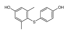 4-(4-hydroxyphenyl)sulfanyl-3,5-dimethylphenol结构式
