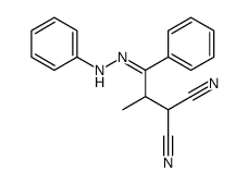 2-[1-phenyl-1-(phenylhydrazinylidene)propan-2-yl]propanedinitrile结构式