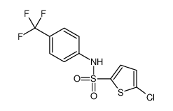 5-chloro-N-[4-(trifluoromethyl)phenyl]thiophene-2-sulfonamide结构式